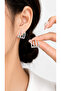 Multi-Bar Zircon Stone Women's Steel Earrings - 3