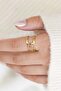 Women's Adjustable Gold Steel Ring – Modern Accessory in Chain Form