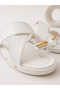 Women's Slippers Summer Cross-Strapped Flip-Flops Stylish Slippers with Metal Accessories Stc1292 - 3