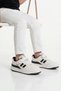 Stella F White-Black Unisex Children's Sports Shoes - 2
