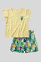 Girl's Patterned Shorts and Ruffle Sleeve T-Shirt 2-Piece Summer Set - 2