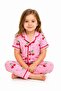 Girl's cherry print pajama set - 2 piece summer short sleeve outfit - sizes 6-24 months, 3-6 years - 5