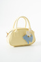 Clove Model Cat and Heart Charmli Yellow Women's Hand and Shoulder Bag - 3