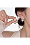 Pearl Detailed Zircon Stone Women's Steel Earrings - 4
