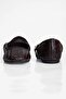 Women's Ballet Flats with Knitted Textured Straps and Square Toe Marela Brown - 3