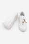 Women's Sneaker Thick Sole Multi-Piece Removable Beaded Buckle Sports Shoes Tivali White - 7