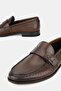 Men's Brown Genuine Natural Leather Loafer Shoes, Size 39-45 - 3