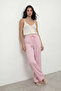 Wide Leg Trousers with Waist Tie - 2
