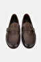 Men's Brown Genuine Natural Leather Loafer Shoes, Size 39-45 - 4