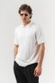 Zipform Half-Zip Polo Collar Striped Knitwear T-Shirt - 3