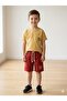 Boys' Summer Cotton Woven Shorts and Embroidery Printed Basic T-Shirt Two-Piece Set