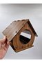 Wooden Walnut Color Bird Nest House 20 cm X 15 cm X 15 cm - 3