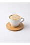 Porcelain Coffee Set with Bamboo Plates – for 6 People - 2