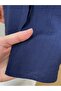 Strawberry Shoulder Gathered Hidden Placket Balloon Sleeve Shirt-Na769 Navy Blue - 5