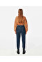 Nicky Dark Blue High Waist Lycra Mom Jean Pants - 3