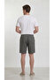 Men's 100% Cotton Linen Muslin Shorts with Back Pockets, Full Fit - 7