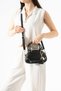 Women's Gold Detailed Heart Accessory Handbag and Crossbody Bag - 7