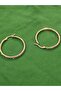 Earrings - Hoop Earrings with Stones - 3
