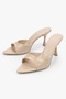 Women's Krista Ten Patent Leather Heeled Slippers - 4
