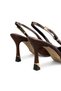 Women's Stiletto Brown Patent Leather Pointed Toe Medium Heel Stone Buckle New Season F6180 - 8