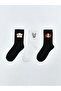 Quality Pieces from Çelebi Store Dog Embroidered Women's Socks 3-Piece