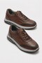 Men's Tan High Quality Genuine Leather Daily Comfort Shoes - Casual Sneaker