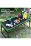 IGT Portable Iron Folding Table - One-Second Setup Lightweight Outdoor Camping Table - 5