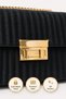 Women's Black Gold Chain Strap Evening Bag Shoulder Bag Evening Dress Bag - 3