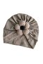 Floral Grey Baby Bib and Hat Set - 3