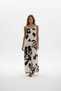 Olympos Series - Double Slit Patterned Modal Beach Dress
