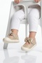 Cool Darla İa Gold Velcro Bow Detailed Baby Shoes - 2