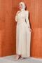 Cream Vibrant Evening Dress - 3