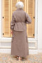 Mink Zippered Jacket, Cargo Pocket Skirt Set - 3