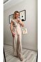 Waist-Tied Lined Vest and Trousers Set - 2