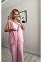 Waist-Tied Lined Vest and Trousers Set - 8