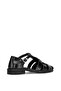 Zeyn 4168 Black Genuine Leather Women's Sandals - 5