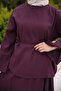 Plum Lace Detailed Skirt Set - 2