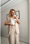 Waist-Tied Lined Vest and Trousers Set - 6