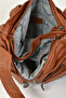 Tan Casual Sports Leather Long Strap Multi-Pocket Flap Pocket Detailed Women's Daily Shoulder Bag - 4