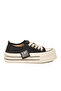2011 g Black Linen Women's Casual Shoes - 3