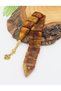 Dense Consistency Brown Colored Love Knot Tasseled Powder Amber Fish Prayer Beads 201025474 - 3