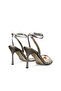 Women's Sandals High Heel Platinum Banded with Accessories New Season D3740 - 9