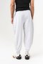 Reverse Stitch Detailed Pleated Shalwar with Elastic Waist and Cuffs - 4