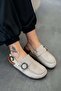 Alora Women's Genuine Leather Closed-Front Sandals Beige - 2