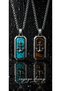 Stainless Steel Sailor's Anchor Necklace with Turquoise & Tiger's Eye Natural Stone Options - 3