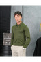 Slimfit Molded Cotton Lycra Button Detailed Knitwear Sweater - 2