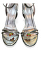 Women's Sandals High Heel Platinum Banded with Accessories New Season D3740 - 7