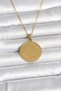 316L Steel Gold Color Ayetel Kürsi Written Necklace - Tj-Bko11059