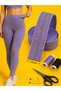 Hard Honeycomb Woven Glittery Purple Colored 2.5 cm Durable Leg and Waist Elastic 1 Pack 3 Meters - 2