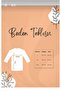 Anne Combed Cotton Comfortable Fit Cuffed Crew Neck Stone Embroidered Combed Cotton Blouse (Collar and Hem Cuffed.) - 5